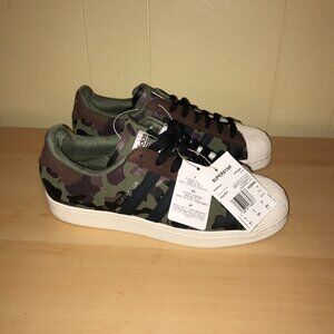 Mens Adidas Originals Superstar Reflective Camo Leather Sneakers HQ8866 Size 8.5